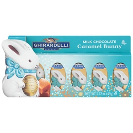 Ghirardelli Milk Chocolate Caramel Bunny 5 Pc 1.72 Oz