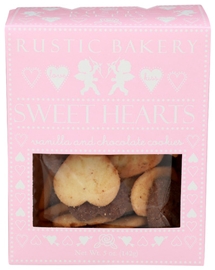 Rustic Bakery Vanilla &amp; Chocolate Heart  Cookies (5oz)