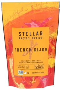Stellar Snacks Pretzel Braids French Dijon (12oz)