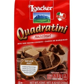 Loacker Hazelnut Quadratini Cookies (8.8oz)