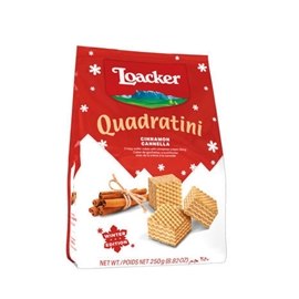Loacker Cinnamon Quadratini Holiday Wafers (8.82 oz)