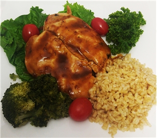 Asian Style Grilled Chicken, Brown Rice &amp; Broccoli
