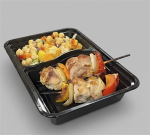 Chicken Kabobs With Healthy Salad