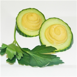 Cucumber Hummus Cups