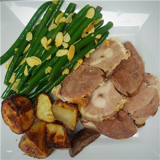 Leg of Lamb, Haricots verts &amp; Roasted Potatoes