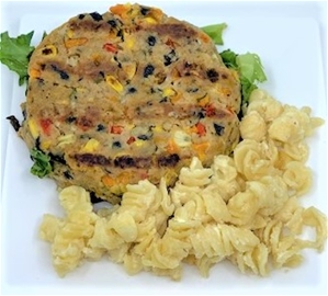 Veggie Burger W/ Mac &amp; Cheese
