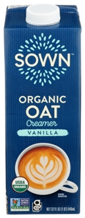 Sown Organic Vanilla Oat Creamer 32 OZ