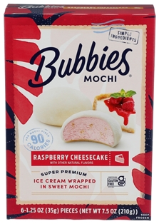 Bubbies Mochi Raspberry Cheesecake (7.5 oz)