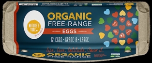 Nature&#39;s Yoke Organic Free Range Large Brown 12c