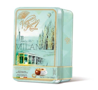 Vergani Milano Milk Chocolate Pralinees with Cappuccino Cream (3.52oz)