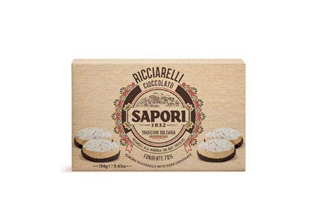 SAPORI ALMOND RICCIARELLI W CHOCOLATE (140g)