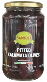 Sanniti Pitted Kalamata Olives Jar 20.5oz