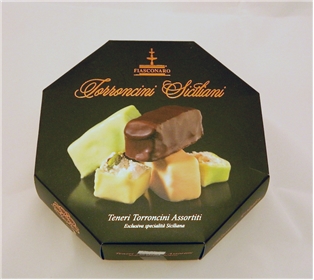Torrone Siciliano - 250Gr Scatola Ottagono Torronc