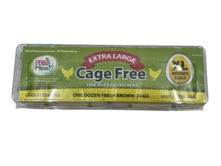 EcoMeal Cage Free Extra Large Brown Eggs (1 doz)