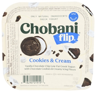 Chobani Flip Cookies &amp; Cream 4.5oz