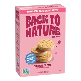 Back to Nature Golden Crme Sandwich Cookie 8.25oz