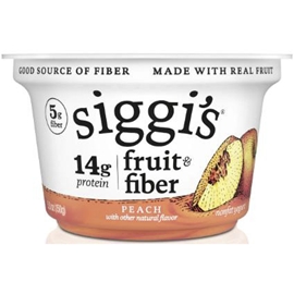 Siggi's Fruit &amp; Fiber Peach Yogurt (5.3 oz)