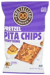 Pretzelized Snacks Everything Pretzel Pita Chips 7oz