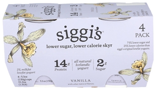 Siggis Vanilla Yogurt Low Sugar 4PK