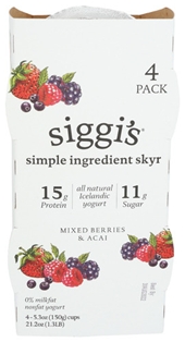 Siggis Mixed Berries &amp; Acai Yogurt 4PK