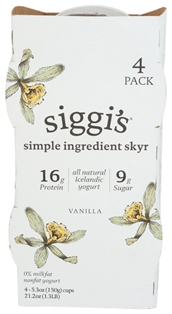 Siggis Vanilla Yogurt 4PK