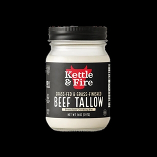 Kettle &amp; Fire Grass Fed &amp; Grass Finished Beef Tallow (14oz)