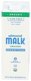 Malk Organic Unsweetened Almond Shelf Stable 32oz