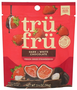 Tru Fru Freeze-Dried Strawberries in Dark &amp; White Chocolate (3.4 oz)