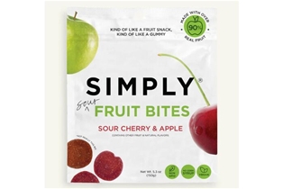 Simply Fruit Gummies Bites Sour Apple &amp; Cherry
