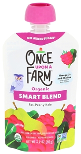 Once Upon a Farm Organic Smart Blend Rasp-Pear-Kale (3.2 oz)
