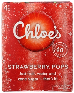 Chloes Strawberry Fruit Pop 10oz