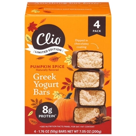 Clio Pumpkin Spice Chocolate Yogurt Bars (7.05)