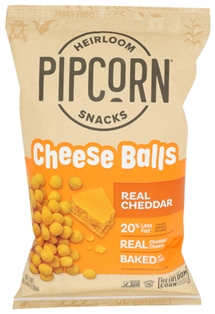 Pipcorn Cheddar Cheese Balls 4.5oz