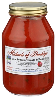 Michael's of Brooklyn Low Sodium Tomato &amp; Basil Sauce (32 oz)