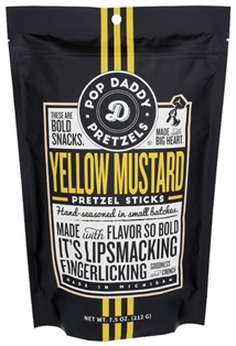 Pop Daddy Pretzels Yellow Mustard Pretzel Sticks (7.5 oz)