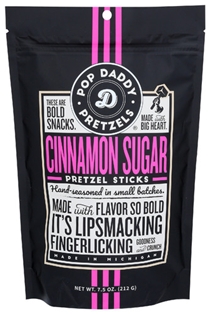 Pop Daddy  Pretzels Cinnamon Sugar Pretzel Sticks (7.5 oz)