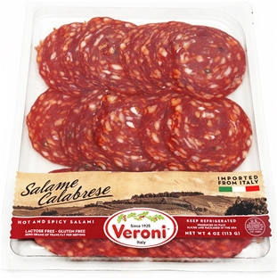 Veroni Salame Calabrese Pre-sliced (4oz).