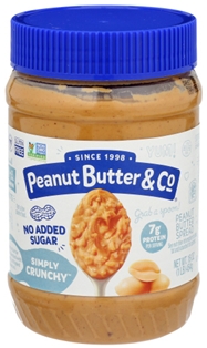 Peanut Butter &amp; Co Simply Crunchy No Sugar Added  Peanut Butter 16oz