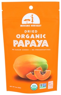 Mavuno Harvest Organic Dried Papaya (2oz)