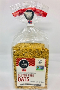 Sigdal Gluten Free with Oats Crispbread (6.7oz.)