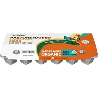 Utopihen Farms Large Organic Eggs Br (1doz)