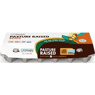 Utopihen Farm LG Brown Pastured Eggs 1dz