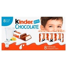 Kinder Chocolate Bar Small 8pk (3.5oz)
