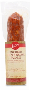 Licini Uncured Hot Sopressata Salame 7Oz