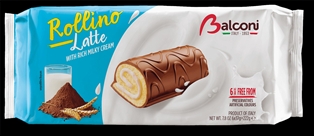 BALCONI ROLLINO MILK &amp; CHOCOLATE ROLL CAKE (6.5oz)
