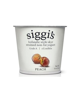 Siggi&#39;s Peach Icelandic Skyr Yogurt (5.3oz)