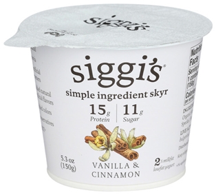 Siggis Vanilla &amp; Cinnamon Yogurt 5.3oz