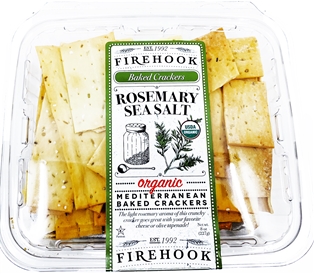 Firehook Organic Crackers Rosemary Sea Salt