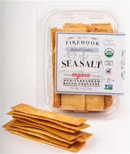 Firehook Organic Crackers Mini Sea Salt Baked (5.5oz)