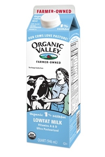 Organic Valley Organic 1% Low Fat Milk (32 oz.)